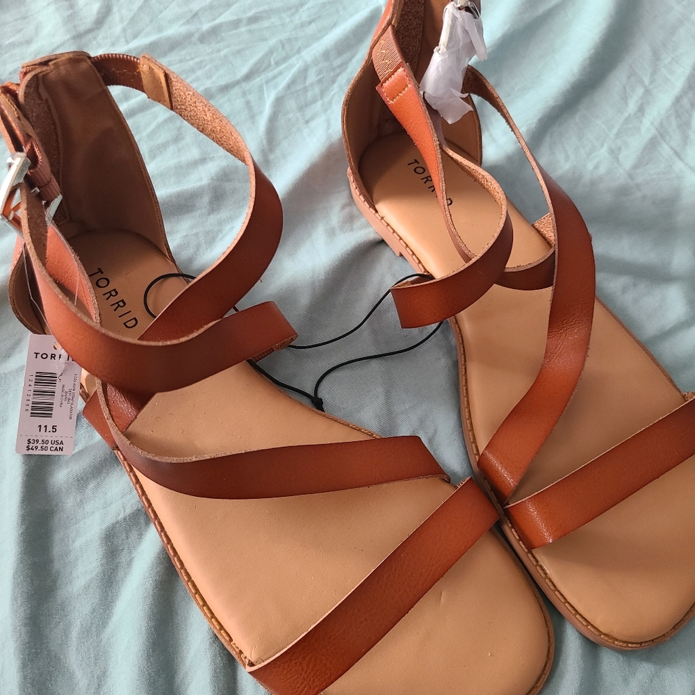 NEVER WORN! Torrid Brown Sandals